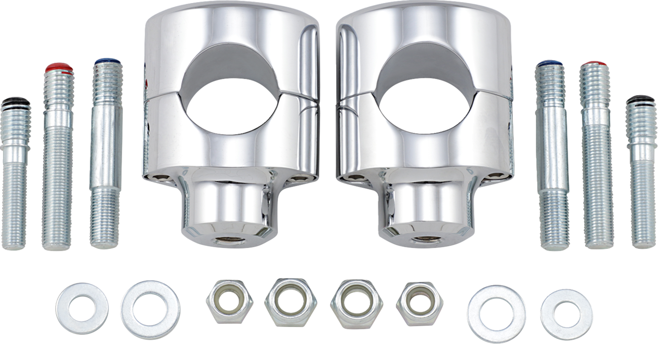 Big Buffalo Handlebar Risers - 1-1/2" - Chrome