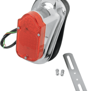 Tombstone Taillight/License Plate Mount - Top Tag - Red Lens