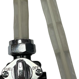 Petcock - Vacuum - Downward Outlet - Black