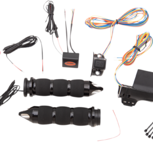 Heated Grips - Air Cushion - Spike - TBW - Black
