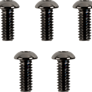 Bolt Kit - Clutch Cover - Smooth/Button-Head/Torx - Black/Chrome - M8