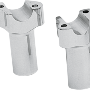 Buffalo Billet Aluminum Handlebar Risers - 3" - Chrome