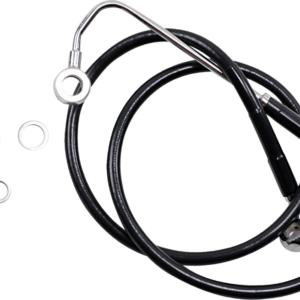 Brake Line - +6" - Black - '15-'17 Softail
