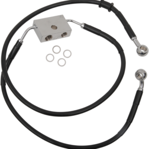 Brake Line - Front - +12" - Black - XL