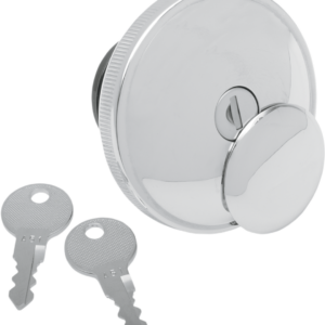 Screw-In Locking Gas Cap - Non-Vented - Chrome