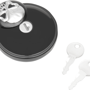 Locking Gas Cap - Skull - Non-Vented - Gloss Black