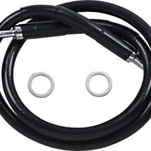 Brake Line - +6" - Black - '18-'23 Softail