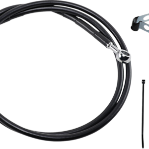 Brake Line - Front - Black - +8"