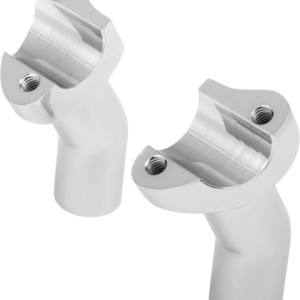 Forged Aluminum Handlebar Risers - Pullback - 3-1/2" - Chrome