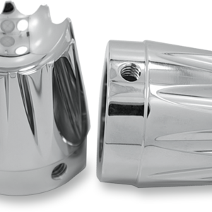 Front Axle Nut Cover - Chrome - Excalibur - 1"