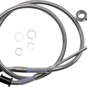 Brake Line - +6" - Stainless Steel - '15-'17 Softail