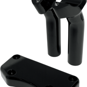 Handlebar Riser & Top Clamp Kit - 5-1/2" - Buffalo - Black
