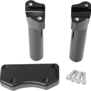 Handlebar Riser & Top Clamp Kit - 6" - Buffalo - Black