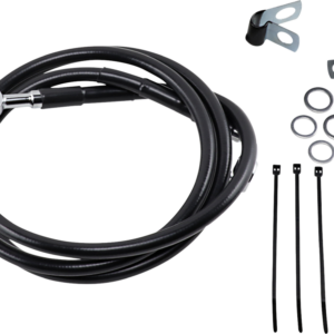 Brake Line - Front - Black - +4"