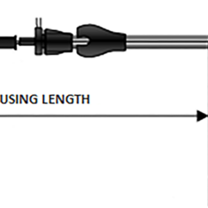 Stainless Braided Idle Cable - Cruise - 38-7/8"