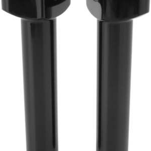 Forged Aluminum Handlebar Risers - Straight - 6-1/2" - Black