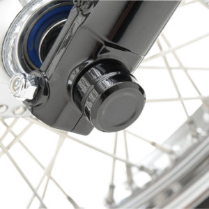 Axle Caps - Front - Black - Pair