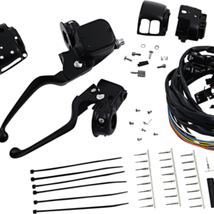 Handlebar Control Kit - 9/16" Master Cylinder - '96 - '11 - Black