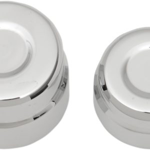 Axle Caps - Rear - Chrome - Pair