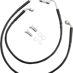 Brake Line - Front - Black - +10" - FXDWG '12-'17