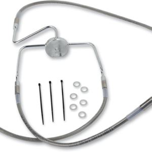 Brake Line - Front - +2" - Stainless Steel