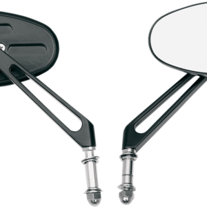 Mirror - Stealth I - Side View - Oval - Black