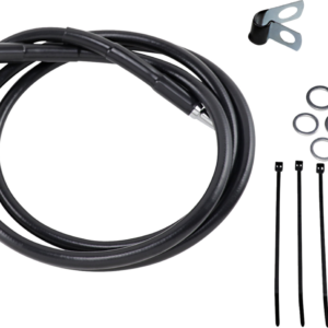 Brake Line - Front - Black - +6"