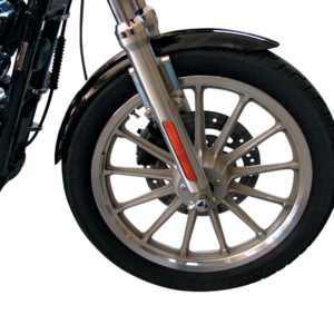 XLX-Style Front Fender with Chrome Side Braces - Steel