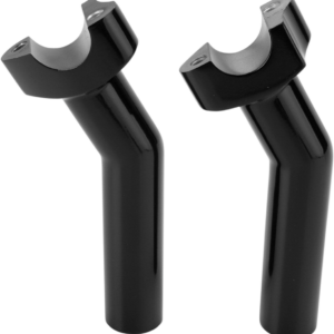 Forged Aluminum Handlebar Risers - Pullback - 5-1/2" - Black