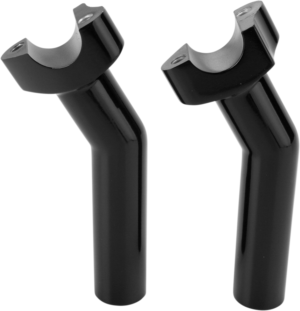 Forged Aluminum Handlebar Risers - Pullback - 5-1/2" - Black