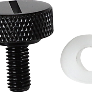 Seat Knob - Slotted - Black - 1/4"-28