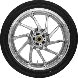 Hurricane Rear Wheel - Chrome (18") | Dunlop AE2 Tire (180/55B18)