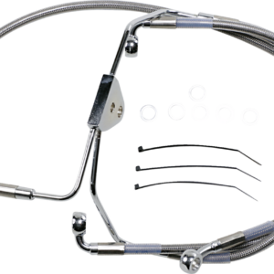 Brake Line - Front - +4" - Touring - Stainless Steel
