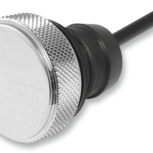 Custom Oil Dipstick - Peaked - Chrome - Softail