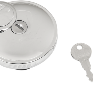 Locking Gas Cap - Skull - Vented - Chrome