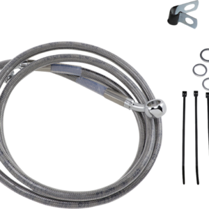 Brake Line - Front - +10" - Stainless Steel