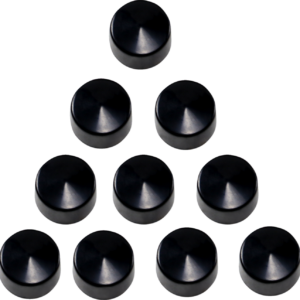 Bolt Covers - Allen/Socket - 3/8" - Black - 10 Pack