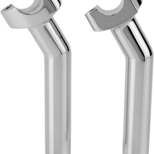 Forged Aluminum Handlebar Risers - Pullback - 6-1/2" - Chrome