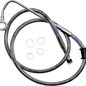 Brake Line - +2" - Stainless Steel - '15-'17 Softail