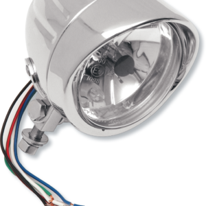 Spotlight w/Visor - 4-1/4" - w/Running Light - Clear Lens