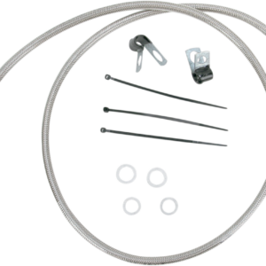 Brake Line - Front - +10" - Stainless Steel