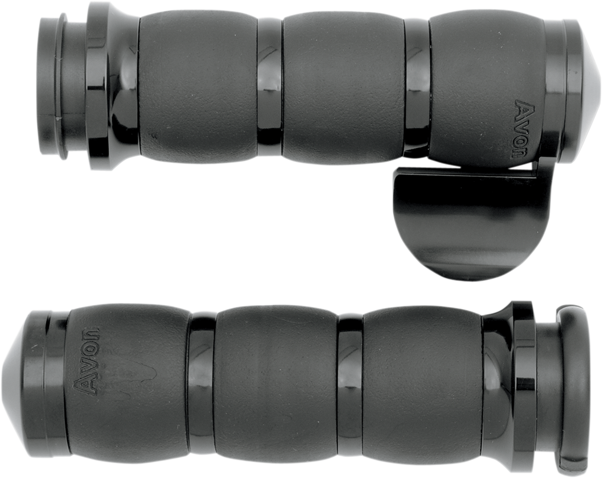 3-Ring Velvet Air Grips - TBW - Throttle Boss - Black