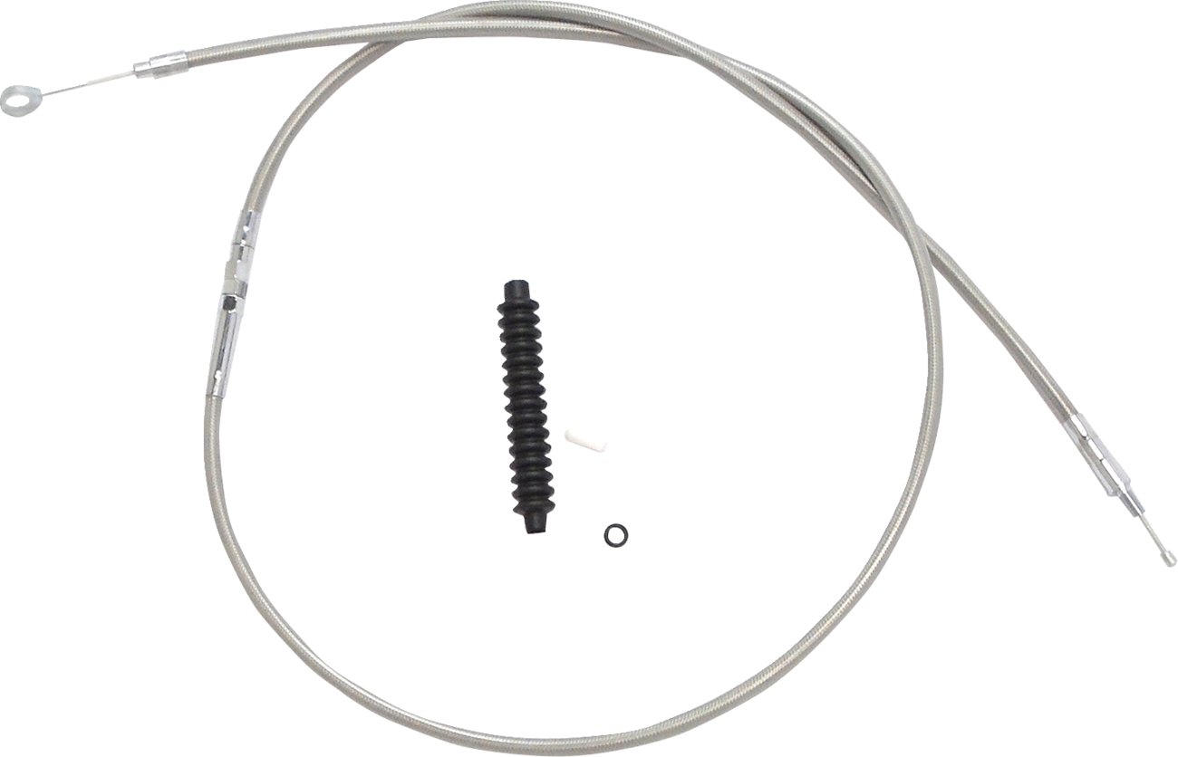 High-Efficiency Braided Stainless Steel Clutch Cable - 80"