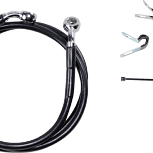 Brake Line - Front - Black - +6" - XL