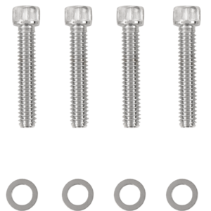 Bolt Kit - Cam Cover - Knurled - Chrome - '93-'00 Harley-Davidson