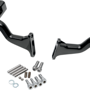 Passenger Footboard Mount - Black - Raised