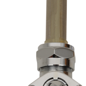 Fuel Petcock - Forward - Chrome - 22 mm
