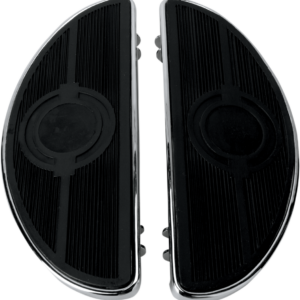 Half-Moon Floorboard - w/o Vibration Inserts - Chrome - FL