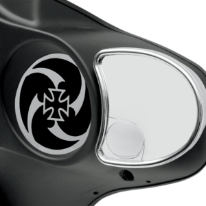 Mirror - Side View w/Blind Spot - Half-Moon - Chrome