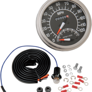5" MPH FL-Style 2:1 Speedometer with Tach - '68-'84 Black Face
